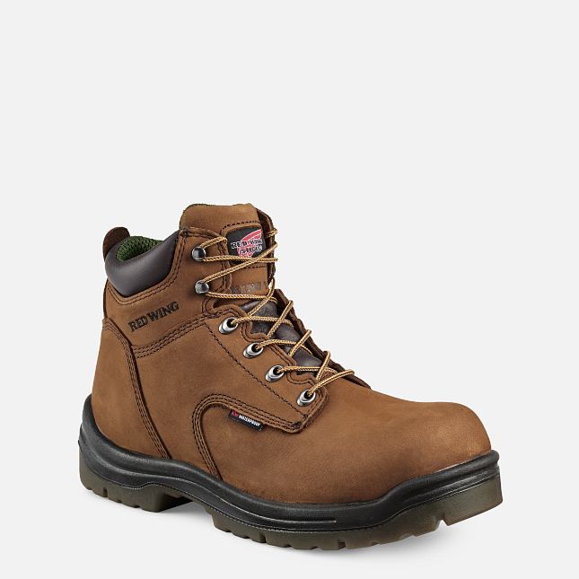 Red Wing King Tå® 6-inch Insulated, Vandtætte Arbejdsstøvler Herre Brune | 8403-BNUPG