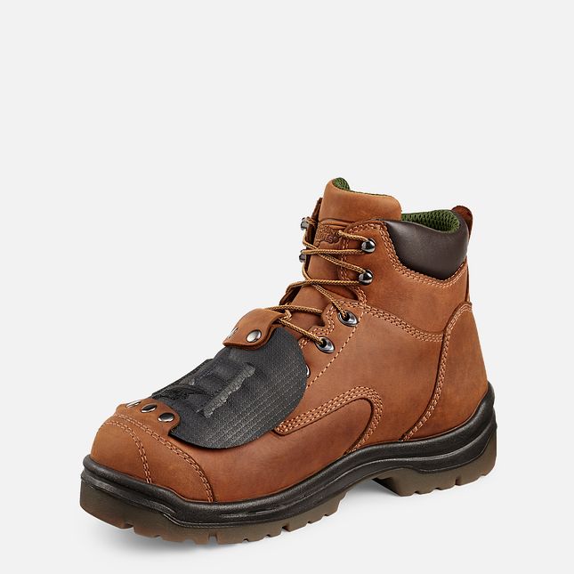 Red Wing King Tå® 6-inch Metguard Arbejdsstøvler Herre Brune | 9768-APVDG