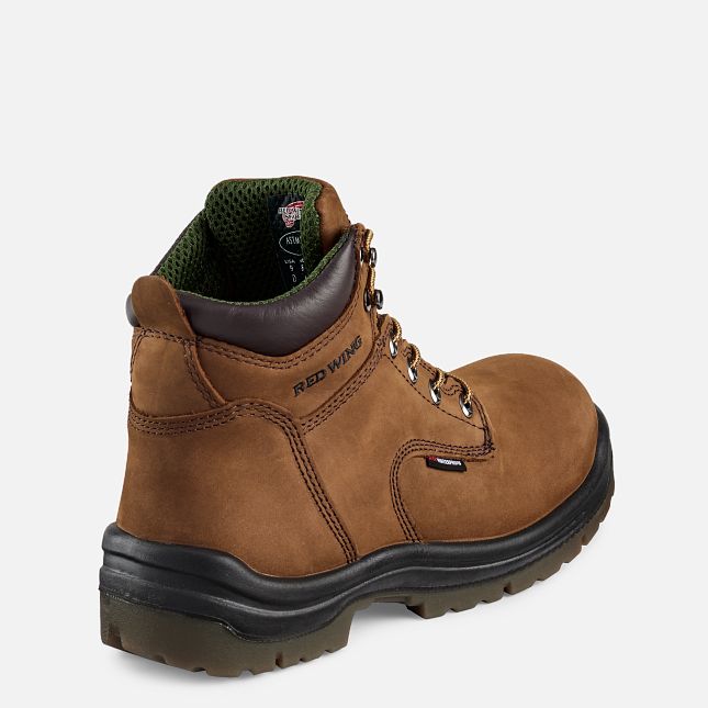 Red Wing King Tå® 6-inch Vandtætte Arbejdsstøvler Herre Brune | 0524-DHTEX