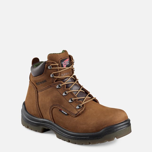 Red Wing King Tå® 6-inch Vandtætte Arbejdsstøvler Herre Brune | 4318-NKVIR