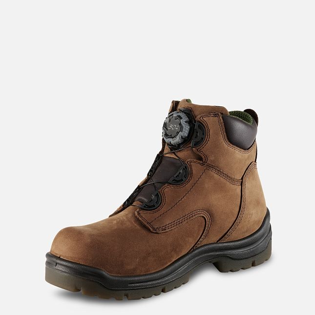 Red Wing King Tå® 6-inch Vandtætte Arbejdsstøvler Herre Brune | 6245-NDLYO