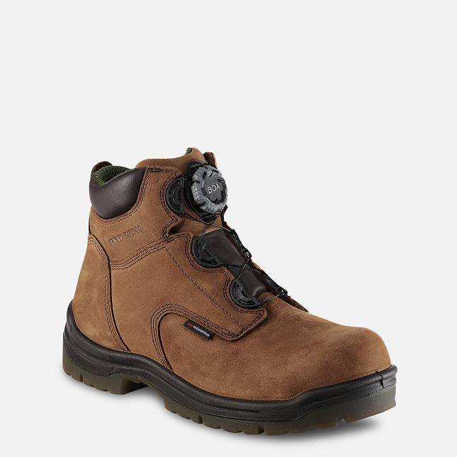 Red Wing King Tå® 6-inch Vandtætte Arbejdsstøvler Herre Brune | 6245-NDLYO