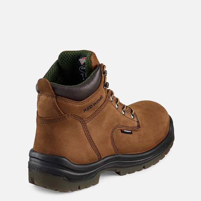 Red Wing King Tå® 6-inch Vandtætte Arbejdsstøvler Herre Brune | 8563-EPFVS