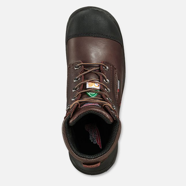 Red Wing King Tå® 6-inch Vandtætte CSA Arbejdsstøvler Herre Brune | 3160-YCFUJ