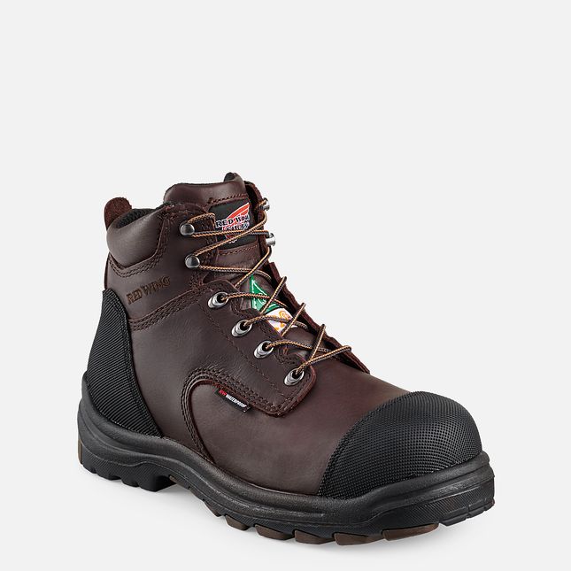 Red Wing King Tå® 6-inch Vandtætte CSA Arbejdsstøvler Herre Brune | 3160-YCFUJ