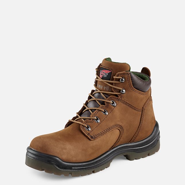 Red Wing King Tå® 6-inch Vandtætte Sikkerhedssko Herre Brune | 3480-VMHGC