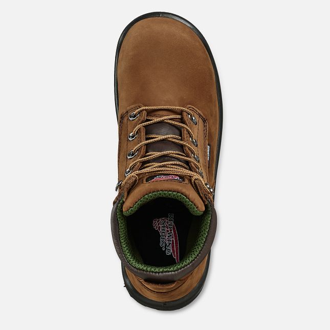 Red Wing King Tå® 6-inch Vandtætte Sikkerhedssko Herre Brune | 3480-VMHGC