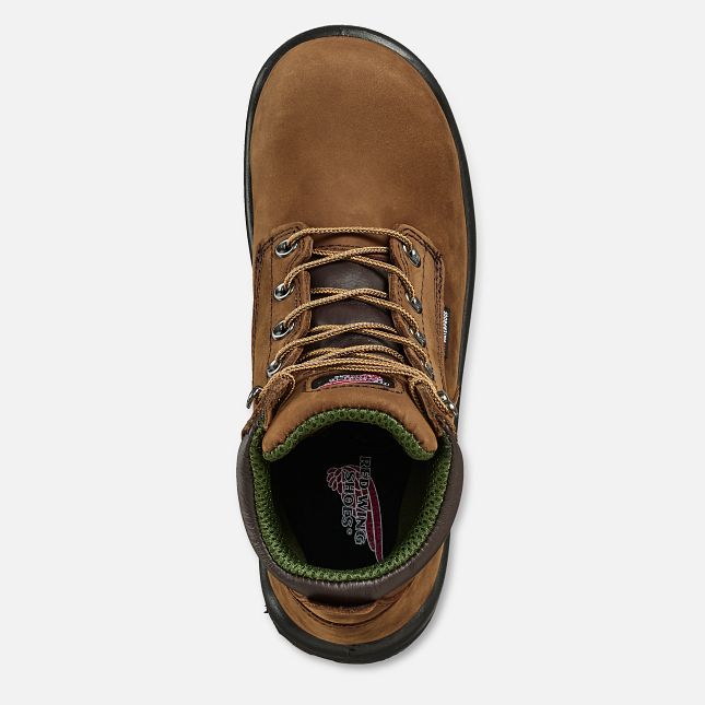 Red Wing King Tå® 6-inch Vandtætte Sko Herre Brune | 7082-UJAMS