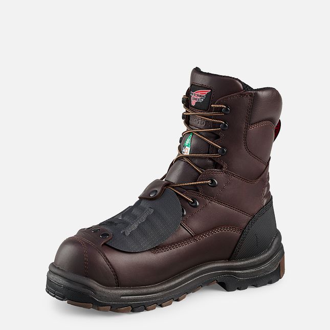 Red Wing King Tå® 8-inch CSA Metguard Vandtætte Sko Herre Brune | 5143-GAQPJ