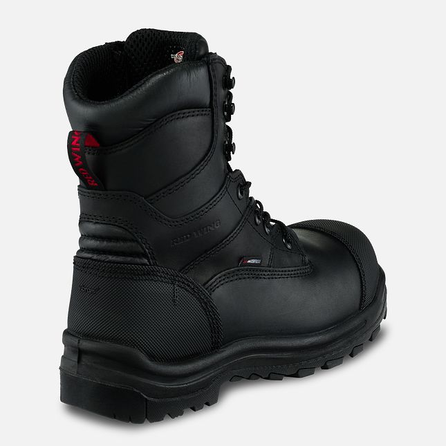 Red Wing King Tå® 8-inch CSA Vandtætte Sko Herre Sort | 6973-KYOUI