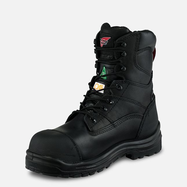 Red Wing King Tå® 8-inch CSA Vandtætte Sko Herre Sort | 6973-KYOUI