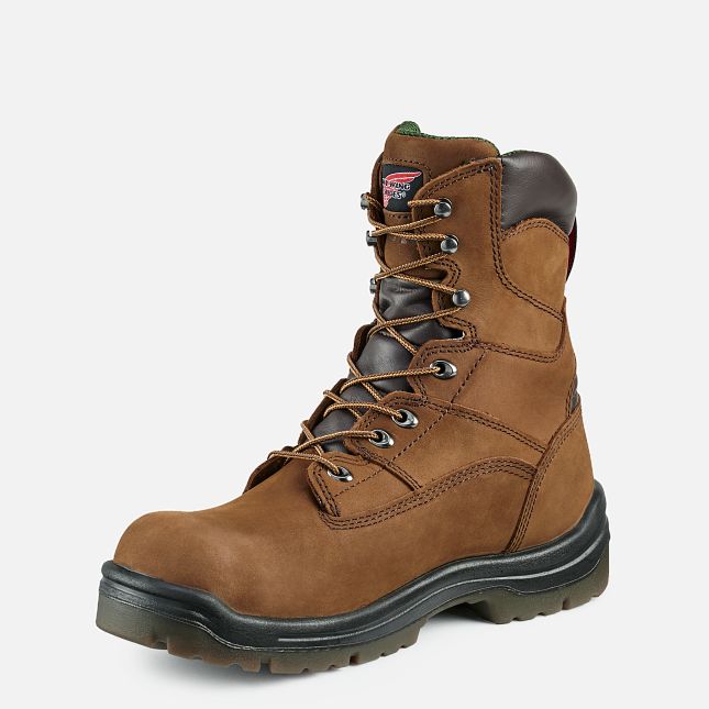 Red Wing King Tå® 8-inch Vandtætte Arbejdsstøvler Herre Brune | 0152-JHWDB