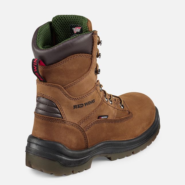 Red Wing King Tå® 8-inch Vandtætte Arbejdsstøvler Herre Brune | 5419-EYUJR