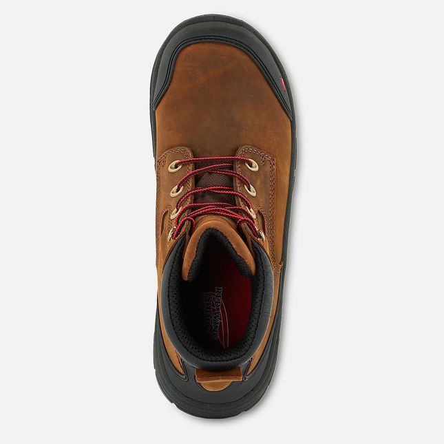 Red Wing King Tå® Adc 6-inch Vandtætte Sikkerhedssko Herre Brune | 3914-NYBIF