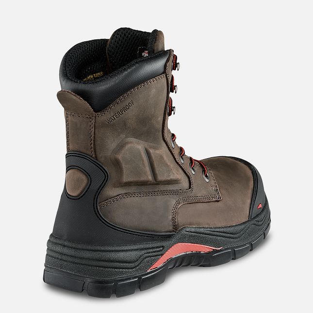 Red Wing King Tå® Adc 8-inch Insulated, Vandtætte CSA Arbejdsstøvler Herre Brune | 3156-SWCJL