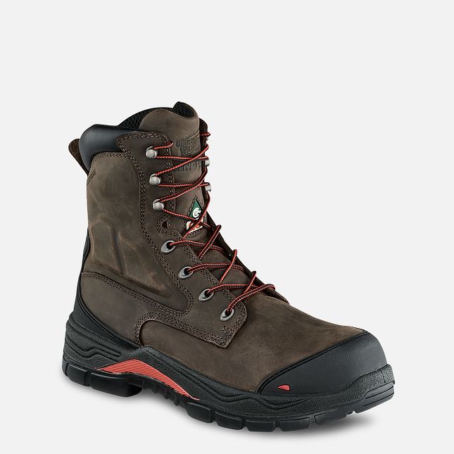 Red Wing King Tå® Adc 8-inch Insulated, Vandtætte CSA Arbejdsstøvler Herre Brune | 3156-SWCJL