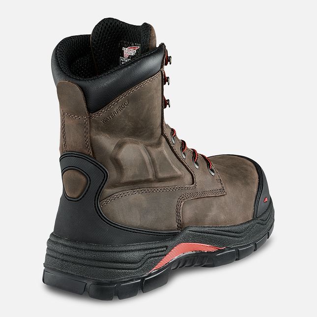 Red Wing King Tå® Adc 8-inch Vandtætte CSA Metguard Sikkerhedssko Herre Brune | 0381-LXFYB