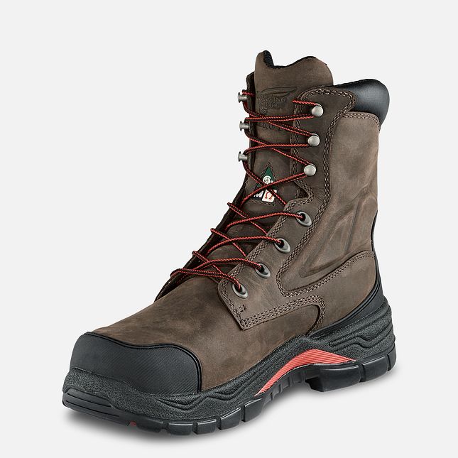 Red Wing King Tå® Adc 8-inch Vandtætte CSA Metguard Sikkerhedssko Herre Brune | 0381-LXFYB