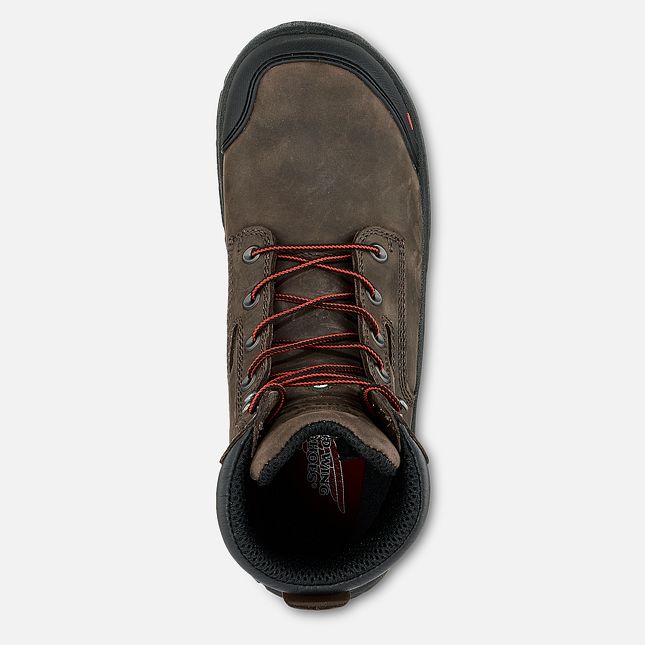 Red Wing King Tå® Adc 8-inch Vandtætte CSA Metguard Sikkerhedssko Herre Brune | 0381-LXFYB