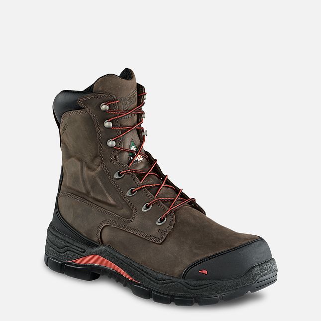 Red Wing King Tå® Adc 8-inch Vandtætte CSA Metguard Arbejdssko Herre Brune | 0453-YDBWG