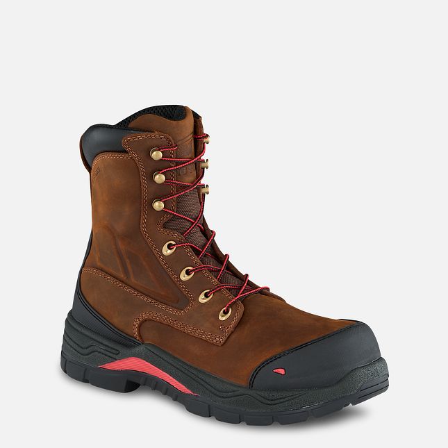 Red Wing King Tå® Adc 8-inch Vandtætte Sko Herre Brune | 5729-GCRLU