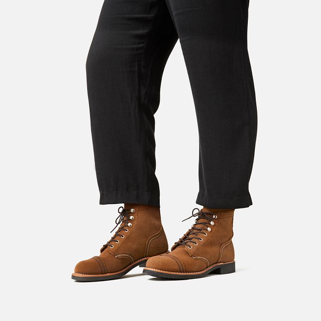 Red Wing Kort in Clove Acampo Læder Heritage Sko Dame Brune | 6270-LMXDH