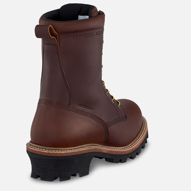 Red Wing Loggermax 9-inch Insulated, Logger Vandtætte Sko Herre Brune | 3174-KBOCV