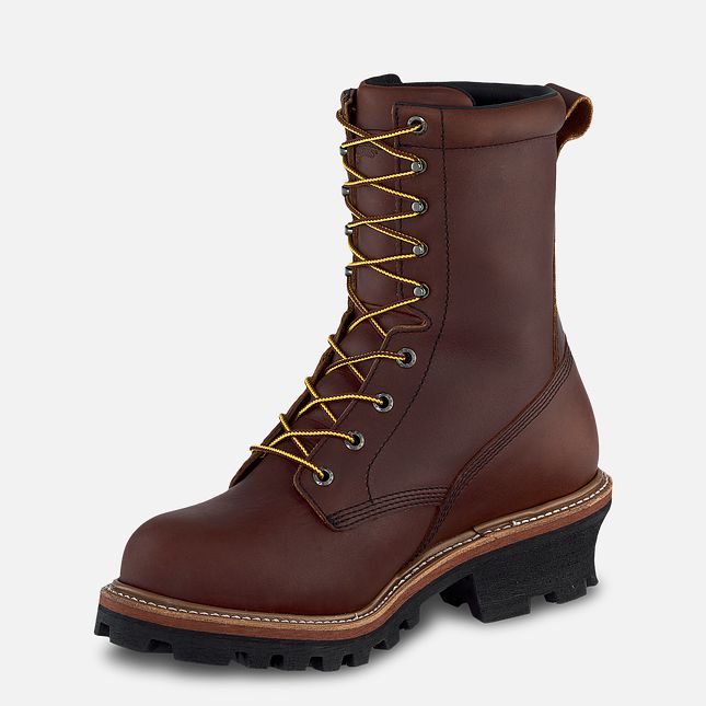 Red Wing Loggermax 9-inch Insulated, Logger Vandtætte Sko Herre Brune | 3174-KBOCV