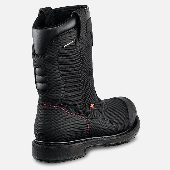 Red Wing Maxbond 10-inch Vandtætte Pull-On Sikkerhedssko Herre Sort | 7105-RZJWG