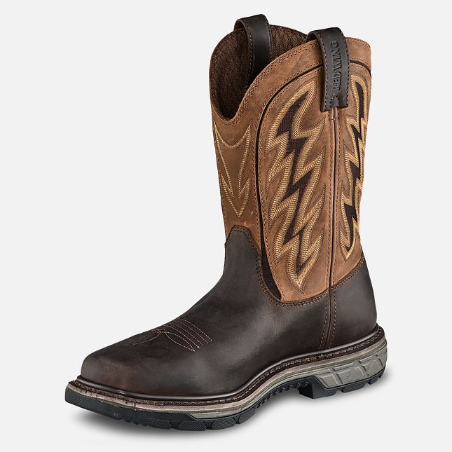 Red Wing Rio Flex 11-inch Vandtætte, Pull-On Arbejdsstøvler Herre Brune | 9027-PXDLN