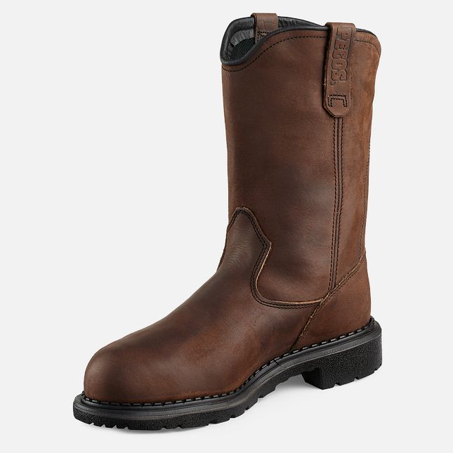 Red Wing Supersole® 11-inch Metguard Pull-On Vandtætte Sko Herre Brune | 0572-LKUMH