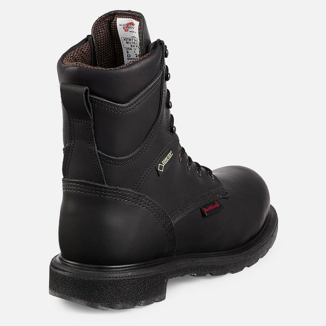 Red Wing Supersole® 2.0 8-inch Insulated, Vandtætte CSA Sikkerhedssko Herre Sort | 2059-WNQVR