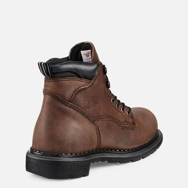 Red Wing Supersole® 6-inch Metguard Vandtætte Sko Herre Brune | 1756-TCFAR