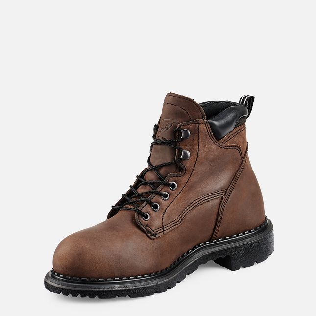 Red Wing Supersole® 6-inch Metguard Vandtætte Sko Herre Brune | 1756-TCFAR