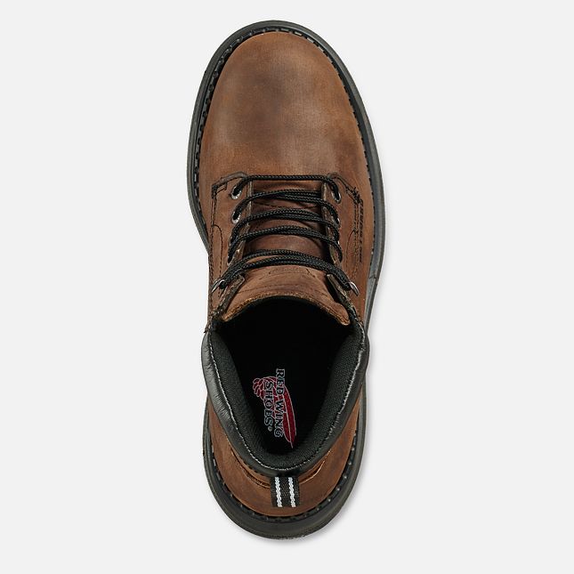 Red Wing Supersole® 6-inch Metguard Vandtætte Sko Herre Brune | 1756-TCFAR