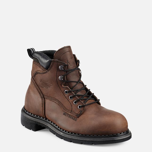 Red Wing Supersole® 6-inch Metguard Vandtætte Sko Herre Brune | 1756-TCFAR