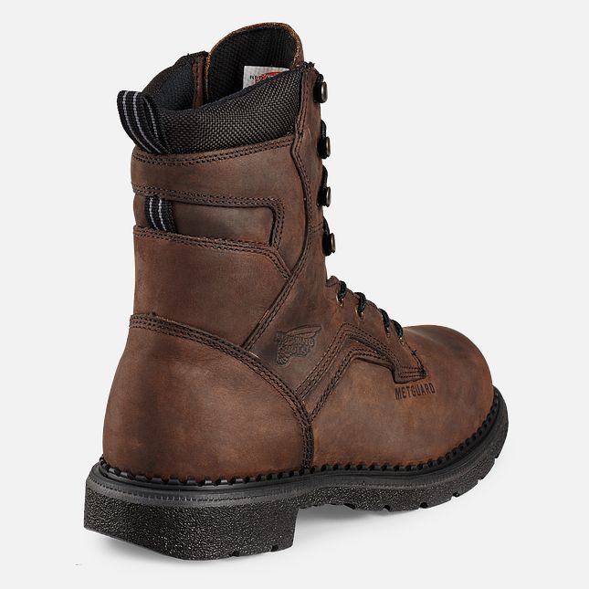 Red Wing Supersole® 8-inch Metguard Vandtætte Sko Herre Brune | 4683-LVDGU