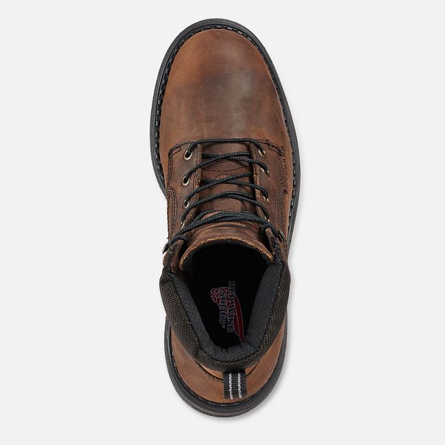 Red Wing Supersole® 8-inch Metguard Vandtætte Sko Herre Brune | 4683-LVDGU