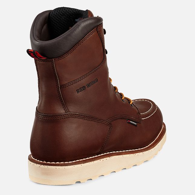 Red Wing Traction Tred 8-inch Vandtætte Arbejdsstøvler Herre Brune | 7603-RGMEU