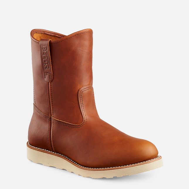 Red Wing Traction Tred 9-inch Pull-On Arbejdsstøvler Herre Brune | 5028-YSQIA