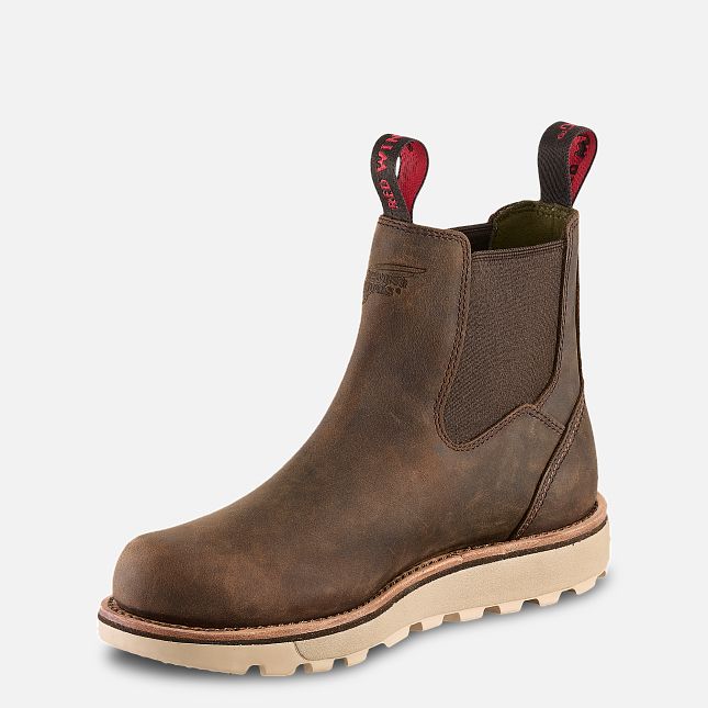 Red Wing Traction Tred Lite 5-Inch Chukka Arbejdsstøvler Herre Brune | 2509-MPQHS