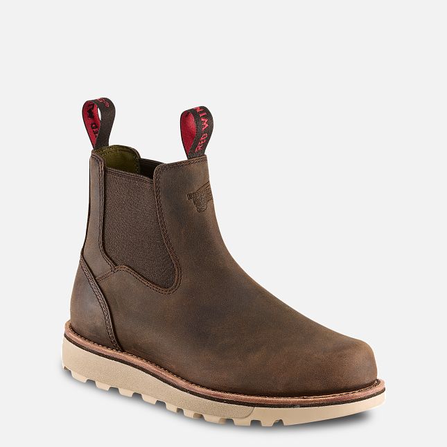 Red Wing Traction Tred Lite 5-Inch Chukka Arbejdsstøvler Herre Brune | 2509-MPQHS