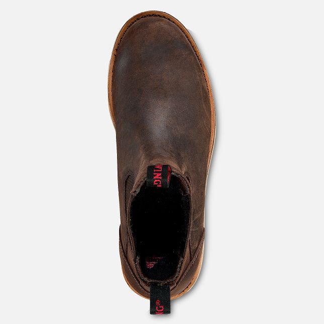 Red Wing Traction Tred Lite 5-Inch Chukka Sikkerhedssko Herre Brune | 7109-GZKRE