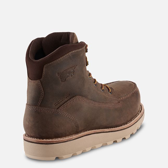 Red Wing Traction Tred Lite 6-inch Vandtætte Sko Herre Brune | 0129-YCWIL