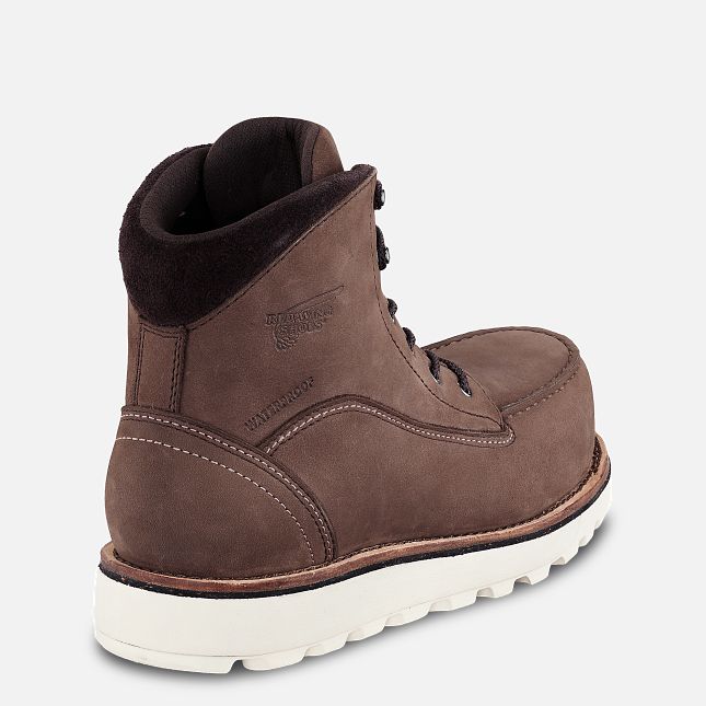 Red Wing Traction Tred Lite 6-inch Vandtætte Sikkerhedssko Dame Brune | 2587-YLQWB