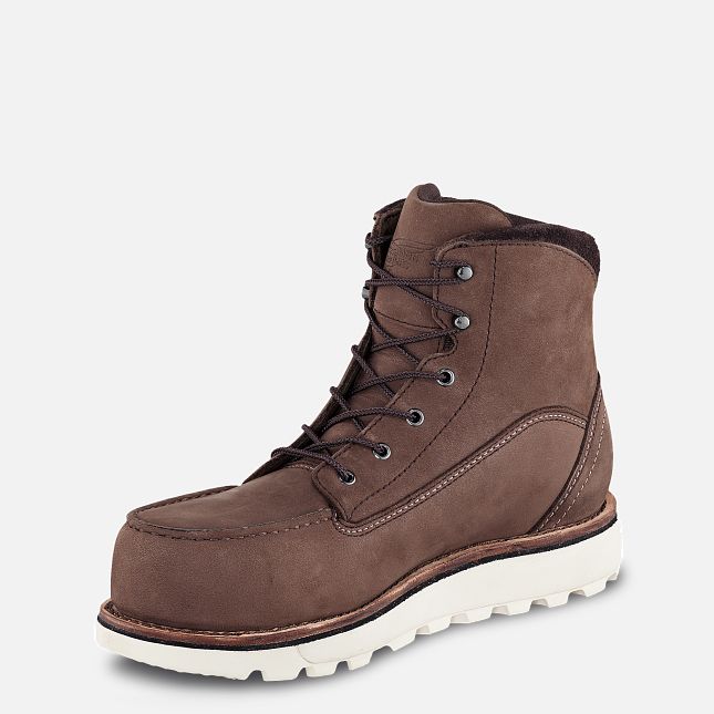 Red Wing Traction Tred Lite 6-inch Vandtætte Sikkerhedssko Dame Brune | 2587-YLQWB