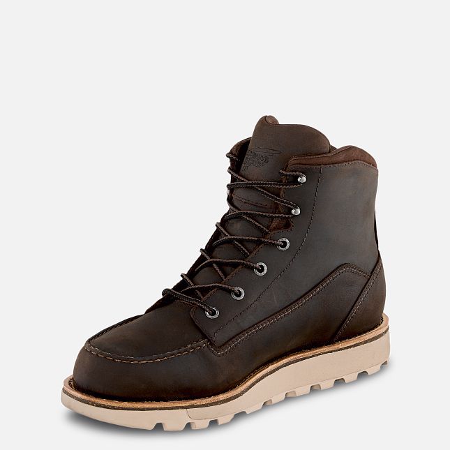 Red Wing Traction Tred Lite 6-inch Vandtætte Arbejdsstøvler Herre Brune | 3185-LBTEO