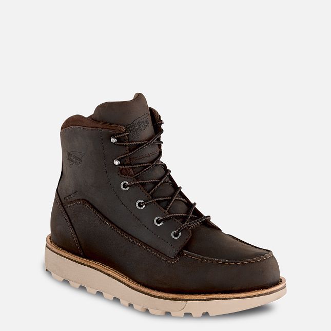 Red Wing Traction Tred Lite 6-inch Vandtætte Arbejdsstøvler Herre Brune | 3185-LBTEO