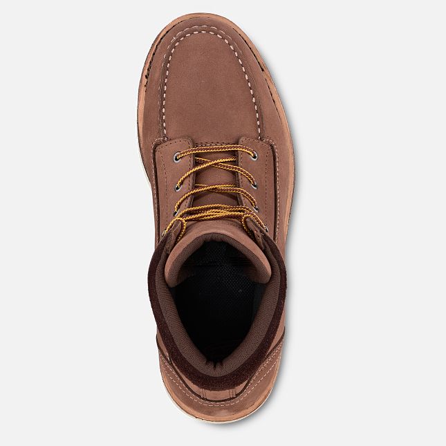 Red Wing Traction Tred Lite 6-inch Vandtætte Sikkerhedssko Dame Mørkerød | 4572-QBIEP