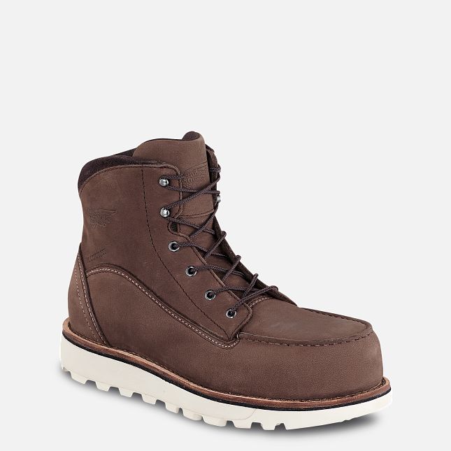 Red Wing Traction Tred Lite 6-inch Vandtætte Arbejdsstøvler Dame Brune | 8043-RCDEO